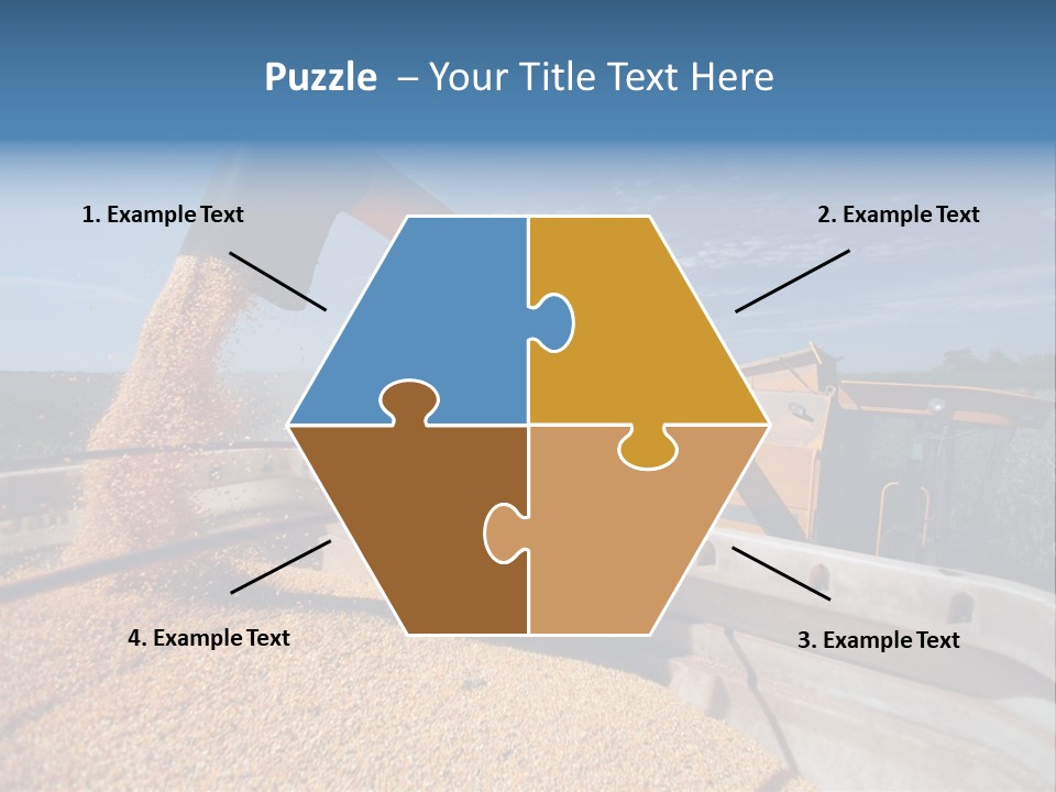 Growing Blue Harvest PowerPoint Template