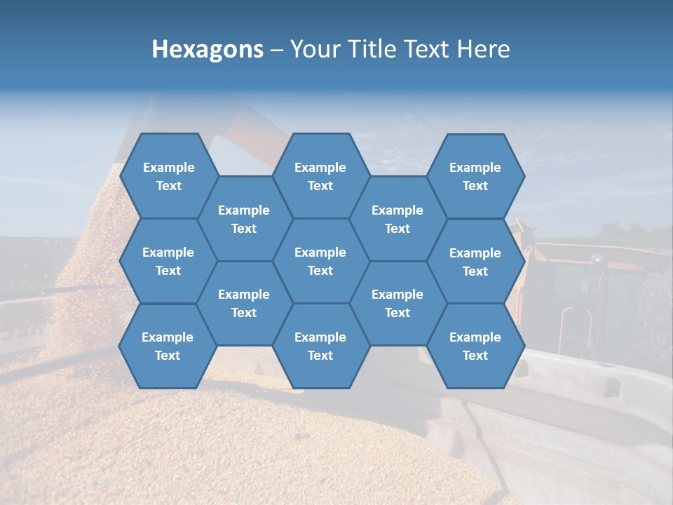 Growing Blue Harvest PowerPoint Template