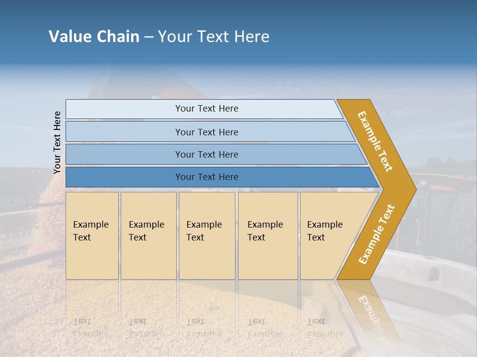 Growing Blue Harvest PowerPoint Template