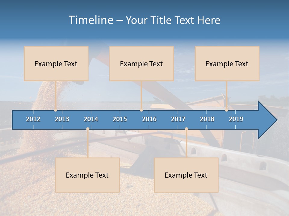 Growing Blue Harvest PowerPoint Template