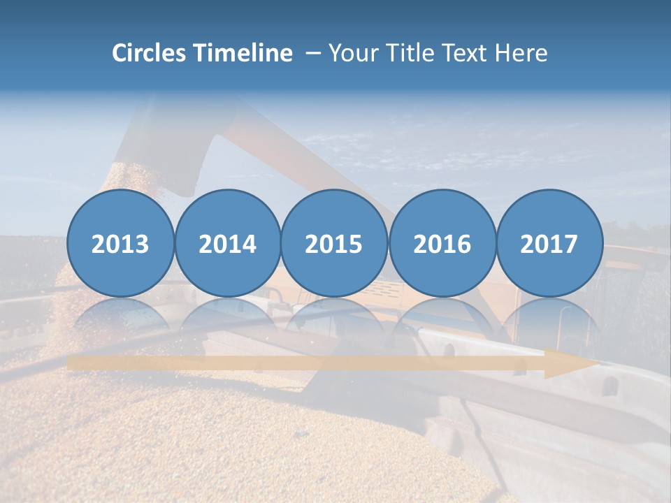 Growing Blue Harvest PowerPoint Template