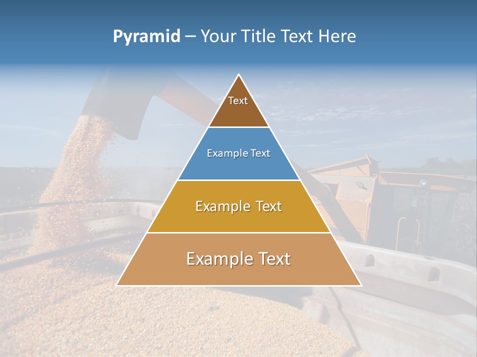 Growing Blue Harvest PowerPoint Template