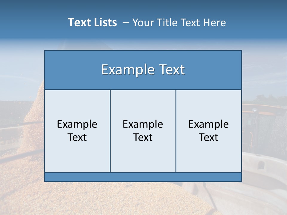 Growing Blue Harvest PowerPoint Template
