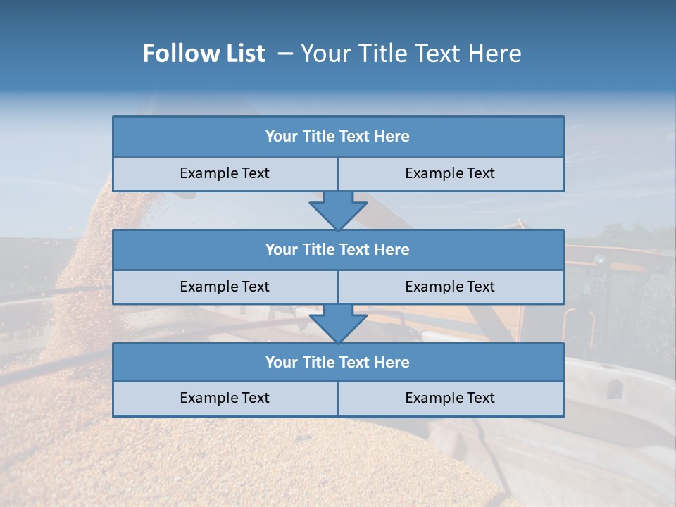Growing Blue Harvest PowerPoint Template