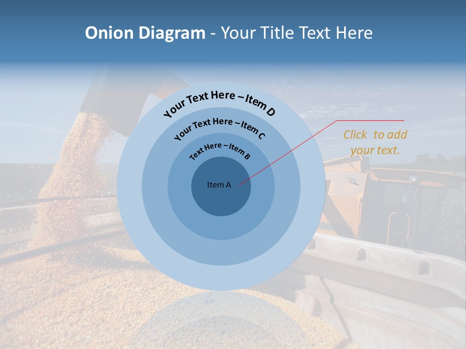 Growing Blue Harvest PowerPoint Template