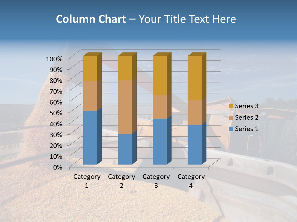 Growing Blue Harvest PowerPoint Template