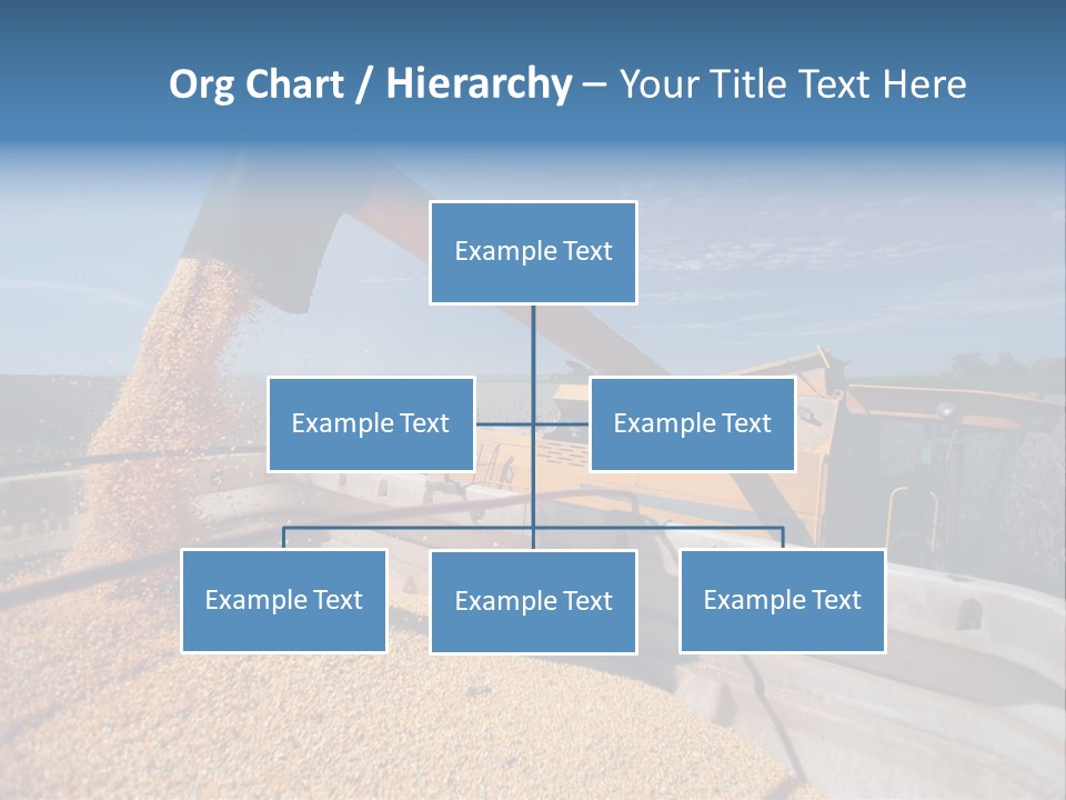 Growing Blue Harvest PowerPoint Template