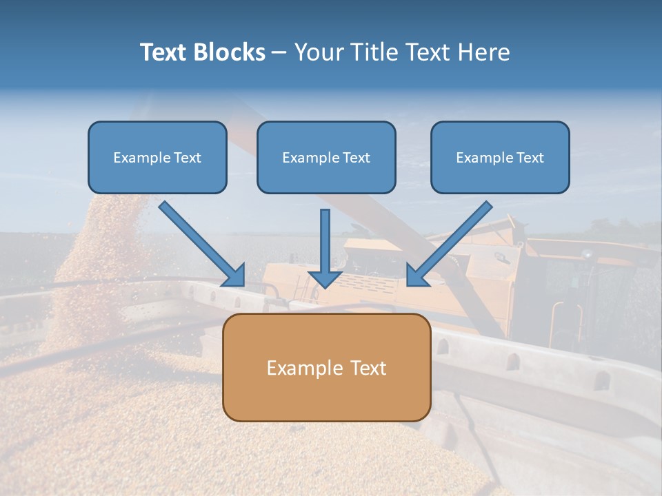 Growing Blue Harvest PowerPoint Template