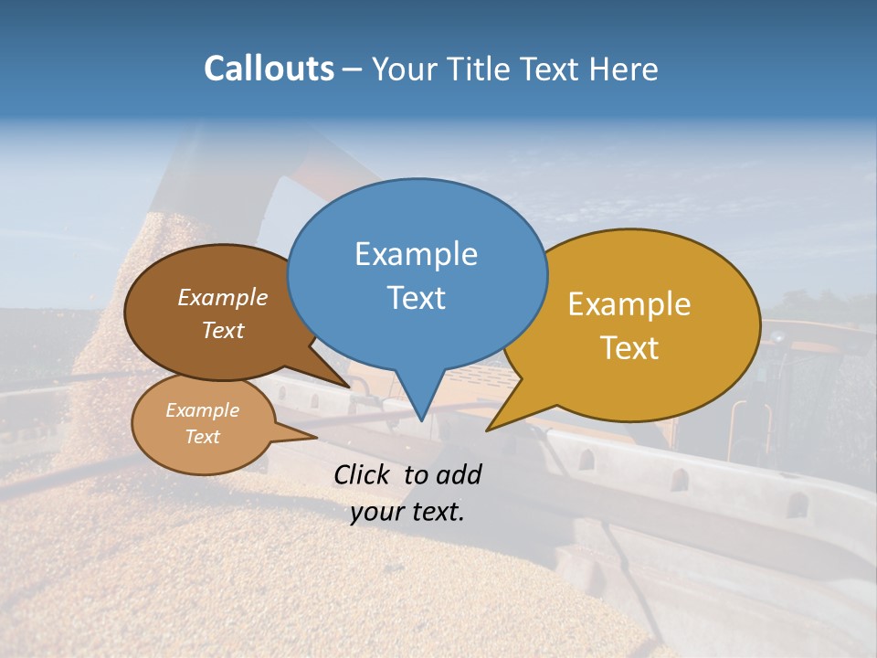 Growing Blue Harvest PowerPoint Template