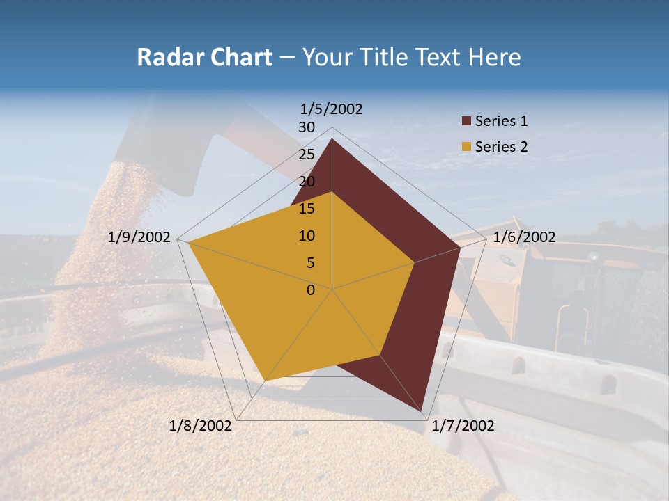 Growing Blue Harvest PowerPoint Template