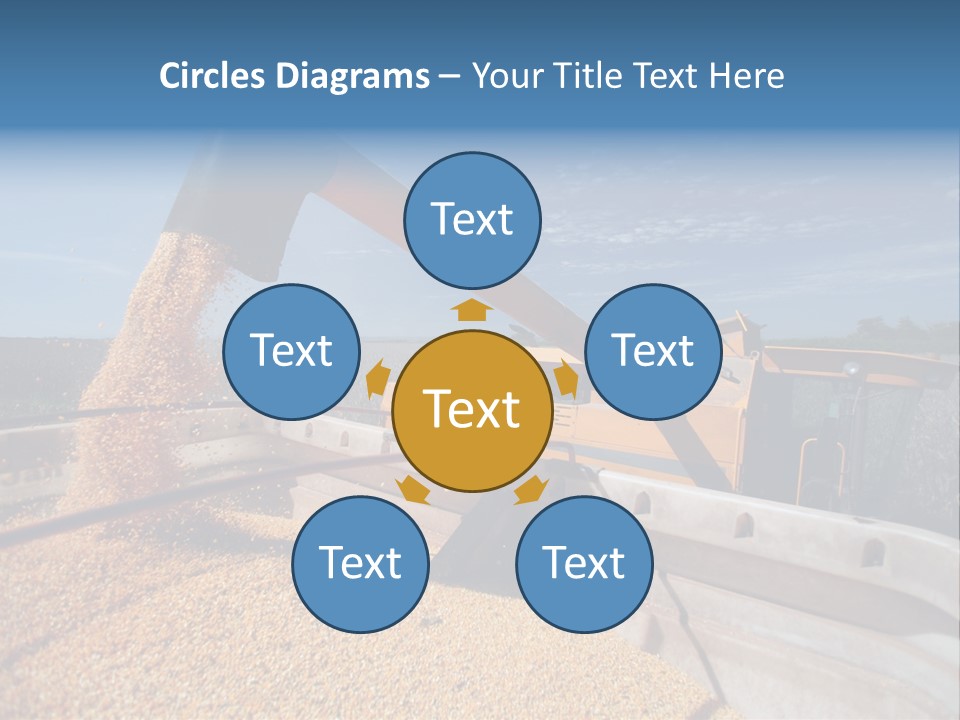 Growing Blue Harvest PowerPoint Template