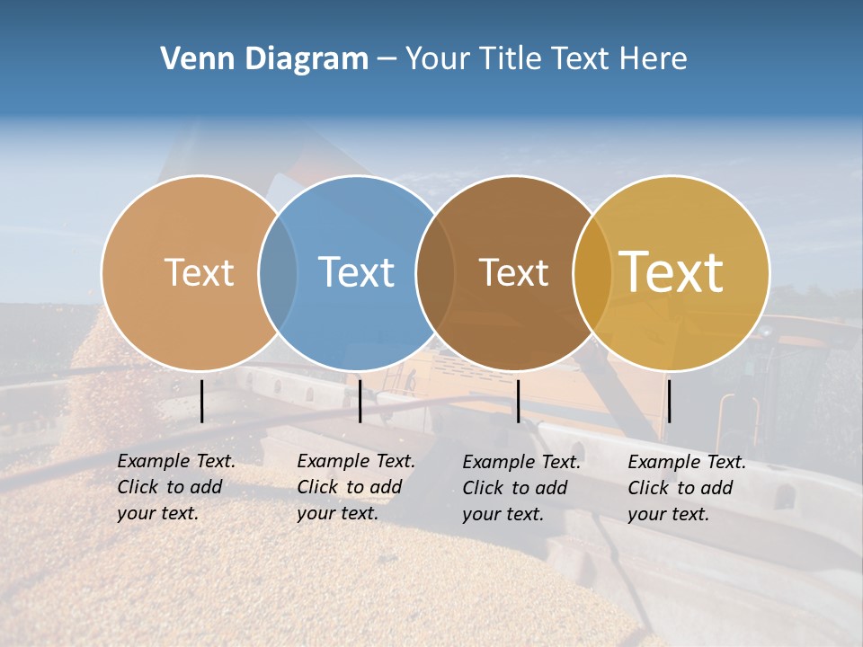 Growing Blue Harvest PowerPoint Template