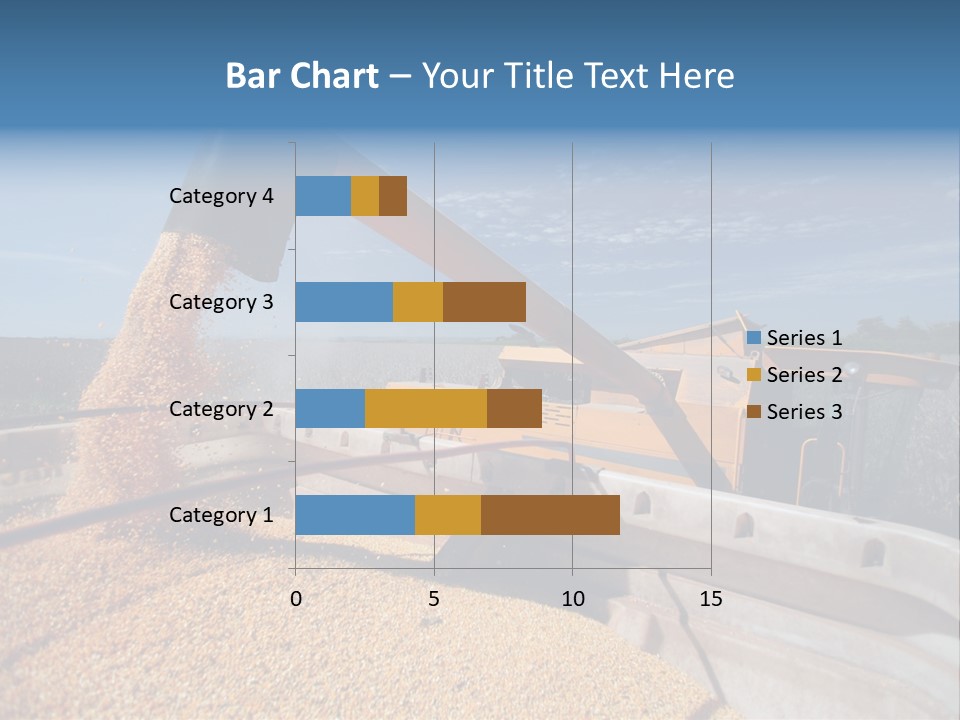 Growing Blue Harvest PowerPoint Template