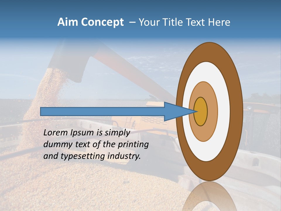 Growing Blue Harvest PowerPoint Template