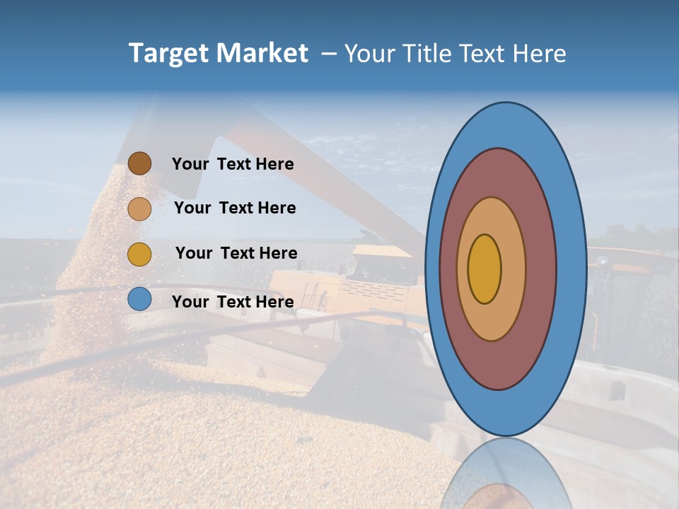 Growing Blue Harvest PowerPoint Template