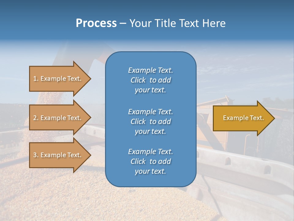 Growing Blue Harvest PowerPoint Template