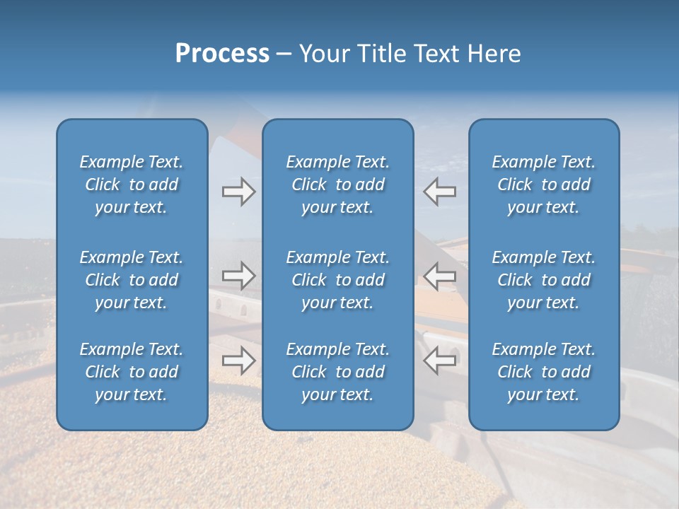 Growing Blue Harvest PowerPoint Template