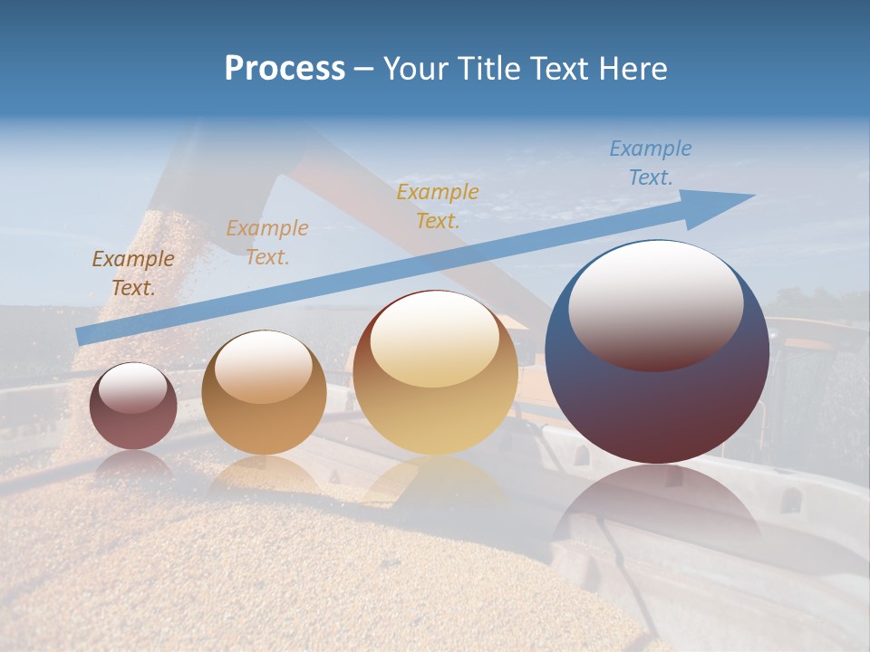 Growing Blue Harvest PowerPoint Template