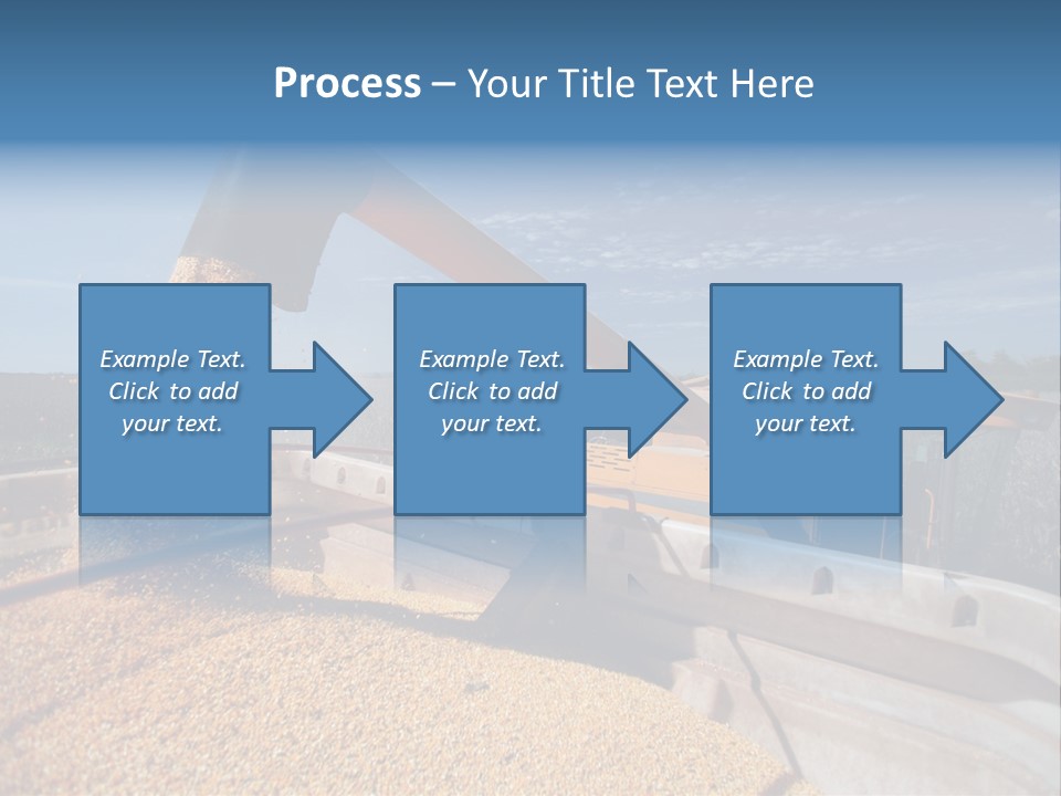 Growing Blue Harvest PowerPoint Template