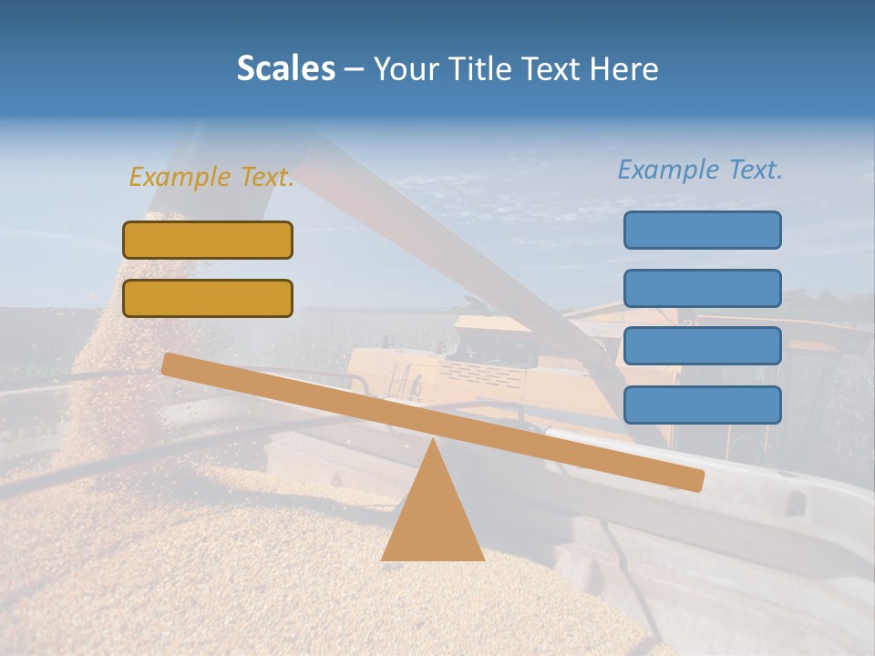 Growing Blue Harvest PowerPoint Template