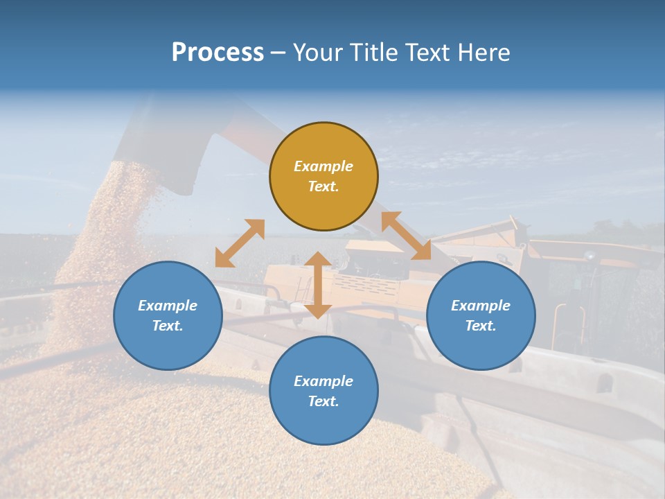 Growing Blue Harvest PowerPoint Template