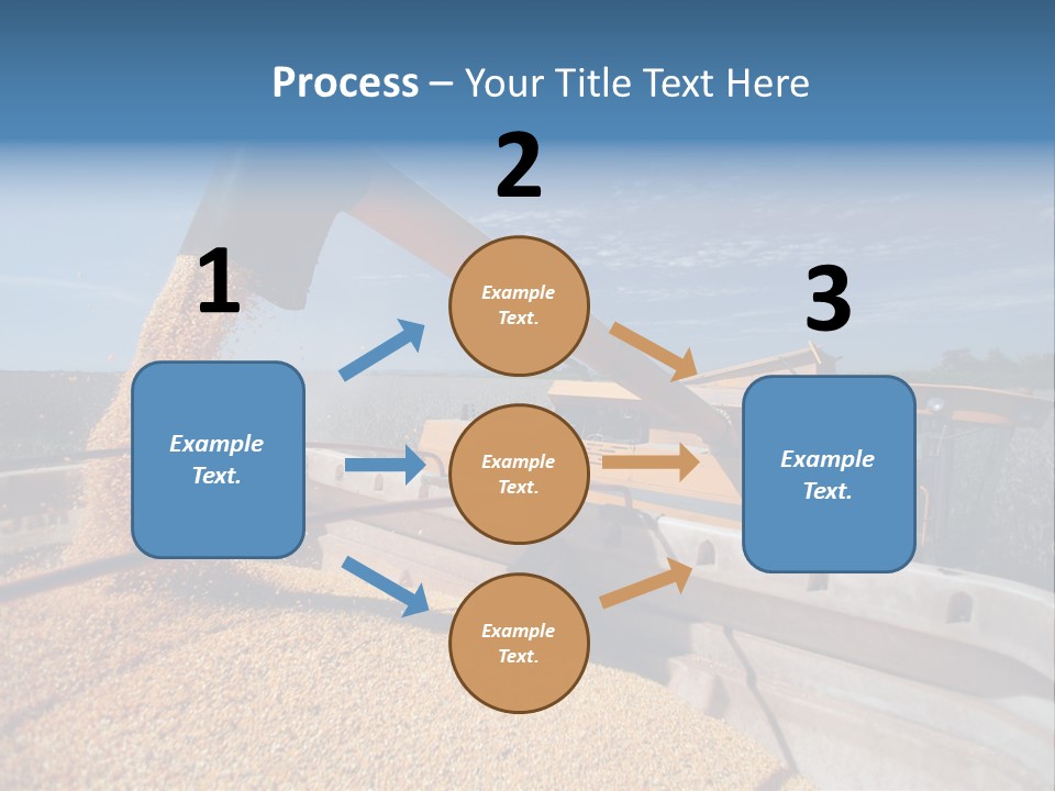 Growing Blue Harvest PowerPoint Template