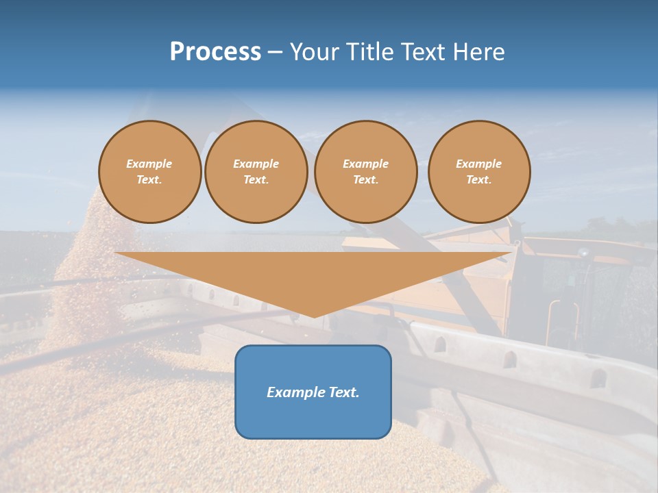 Growing Blue Harvest PowerPoint Template