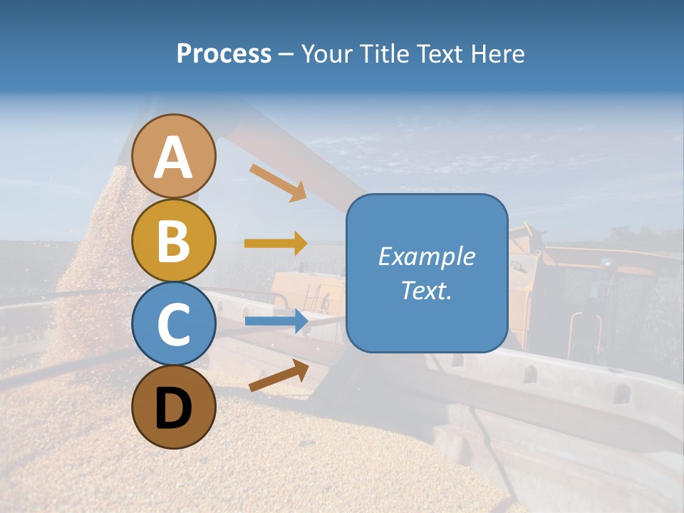 Growing Blue Harvest PowerPoint Template
