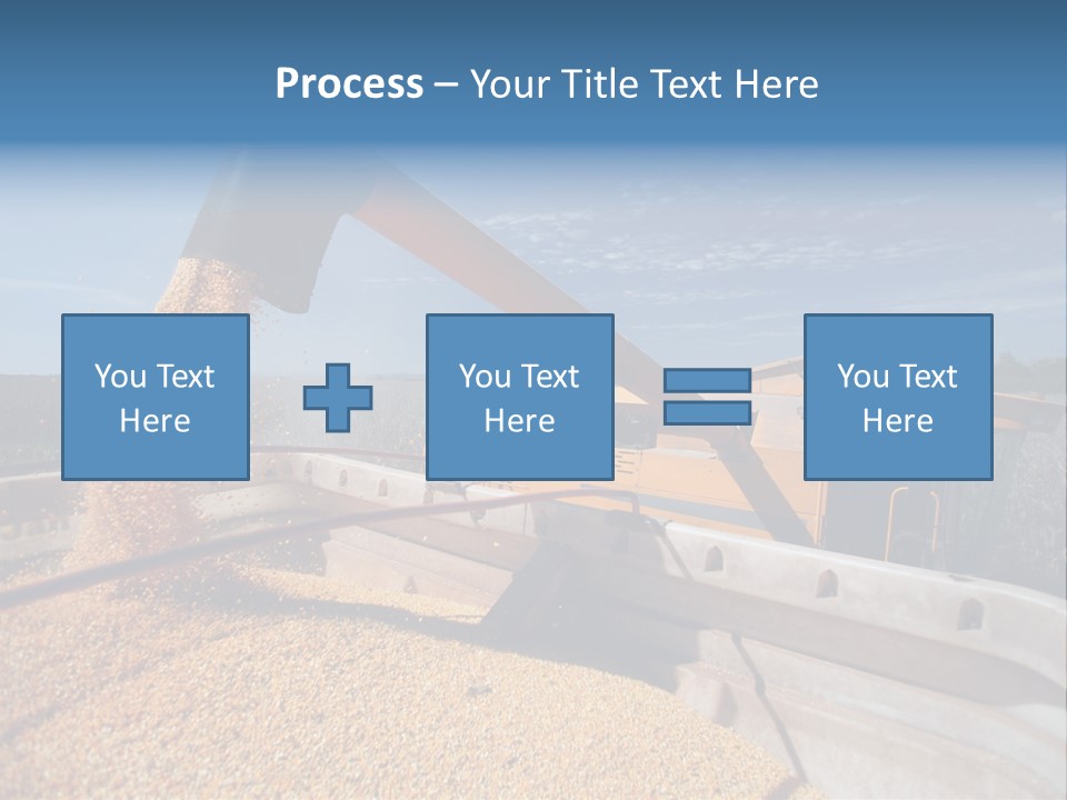 Growing Blue Harvest PowerPoint Template