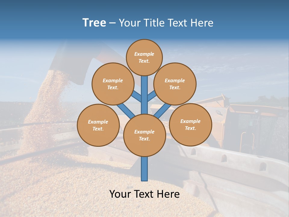 Growing Blue Harvest PowerPoint Template