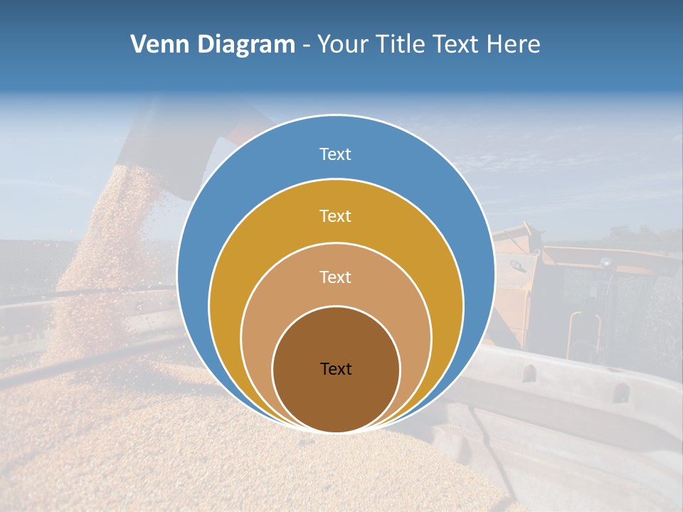 Growing Blue Harvest PowerPoint Template