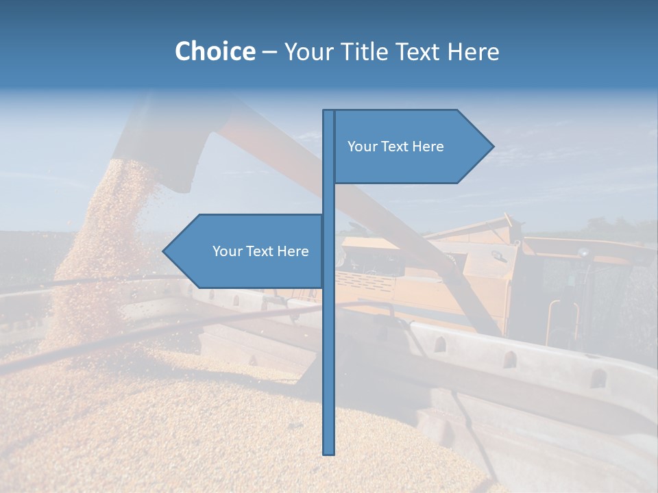 Growing Blue Harvest PowerPoint Template