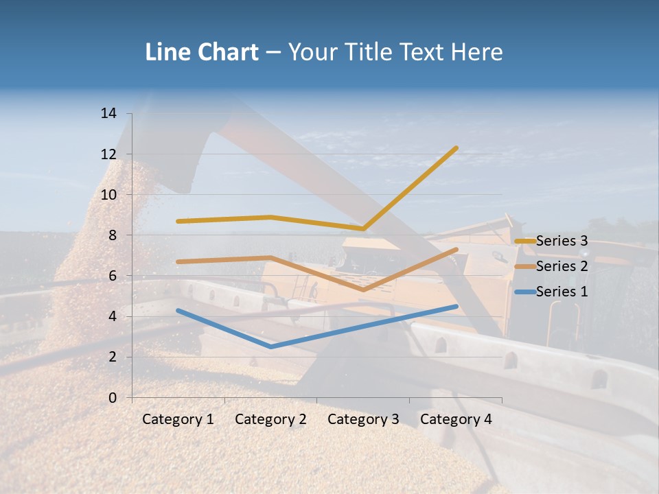 Growing Blue Harvest PowerPoint Template