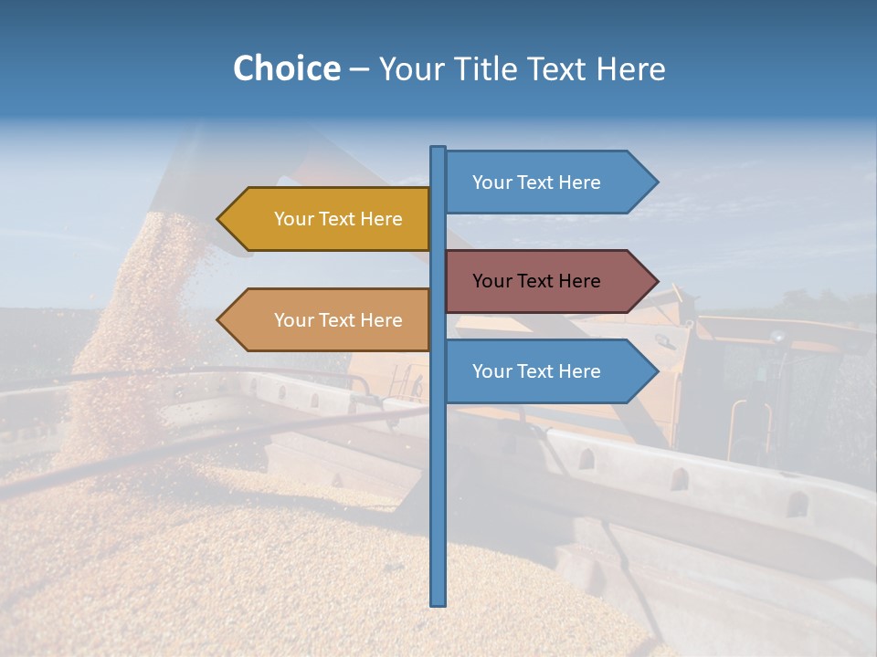 Growing Blue Harvest PowerPoint Template
