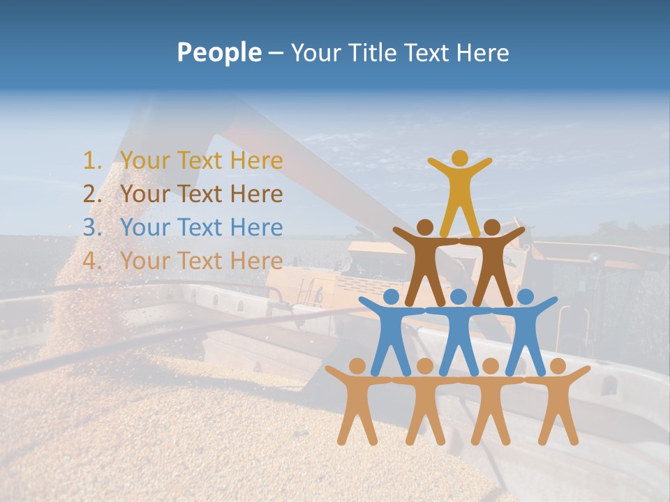 Growing Blue Harvest PowerPoint Template