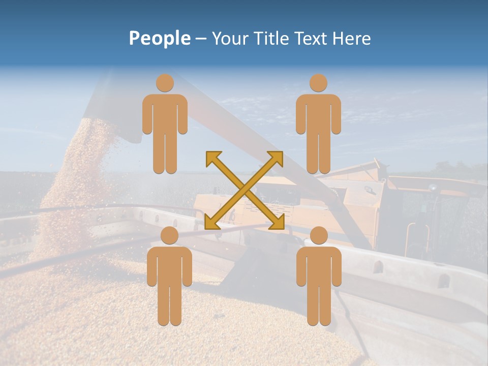 Growing Blue Harvest PowerPoint Template