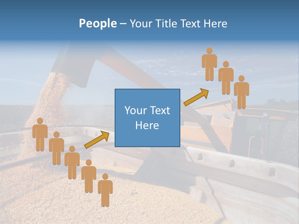 Growing Blue Harvest PowerPoint Template