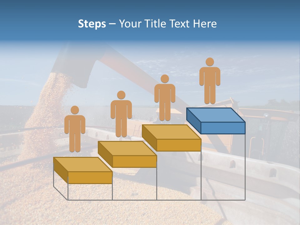 Growing Blue Harvest PowerPoint Template