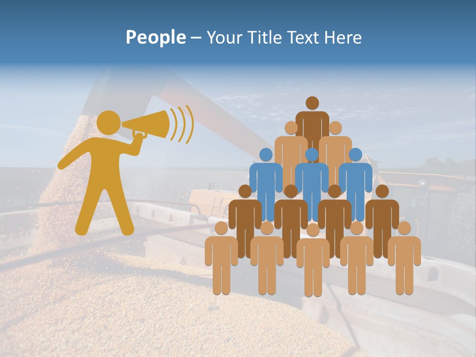 Growing Blue Harvest PowerPoint Template