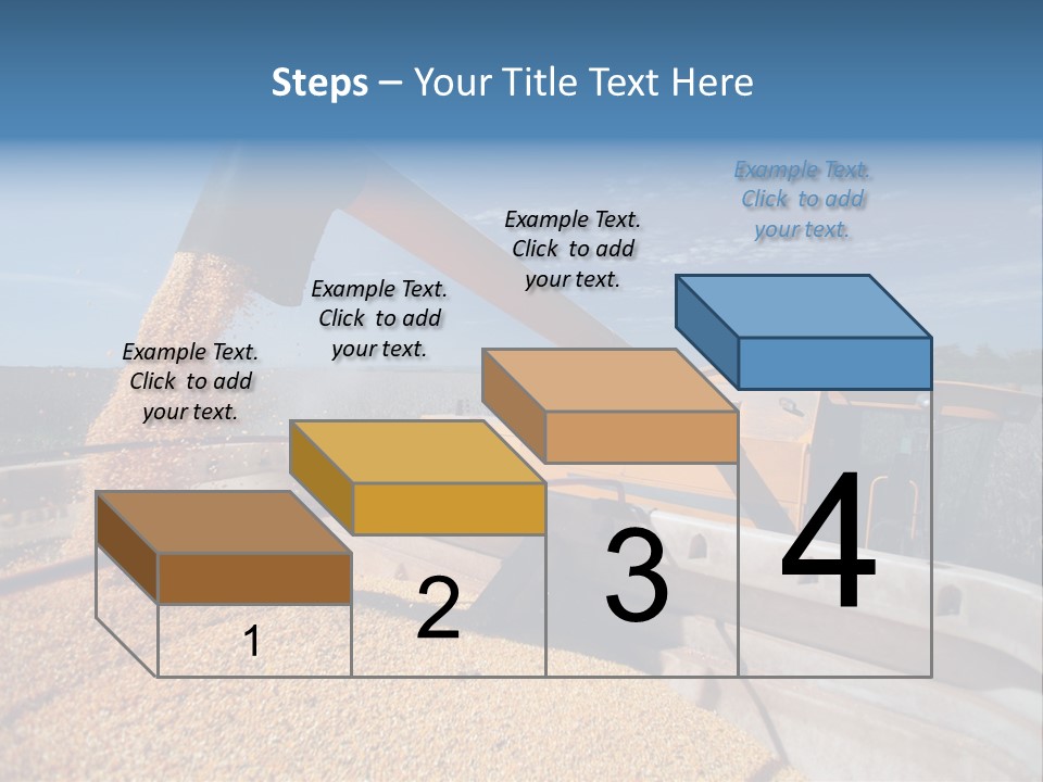 Growing Blue Harvest PowerPoint Template