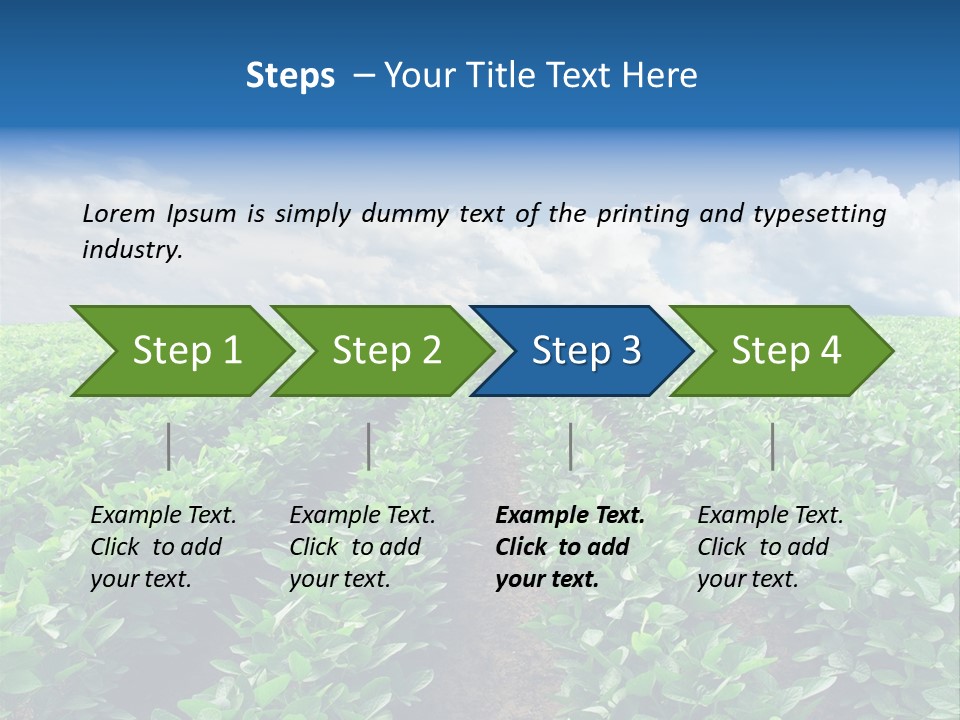Land Summer Field PowerPoint Template