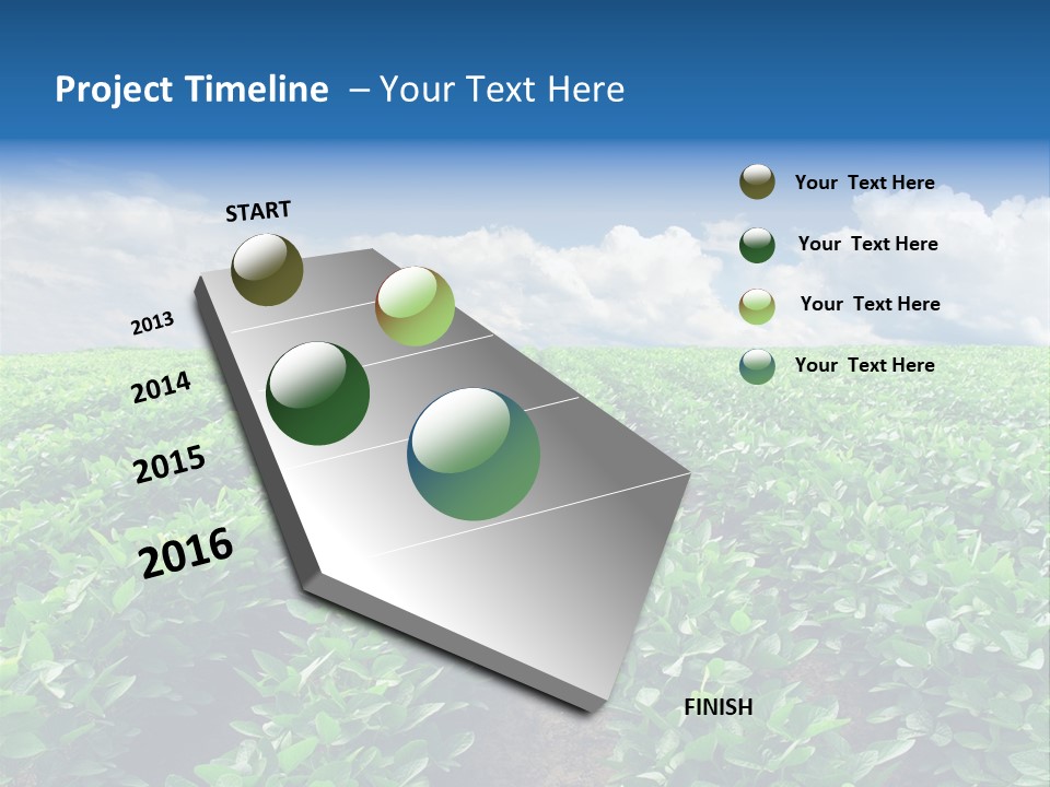 Land Summer Field PowerPoint Template