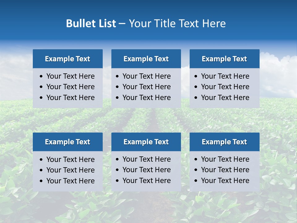 Land Summer Field PowerPoint Template