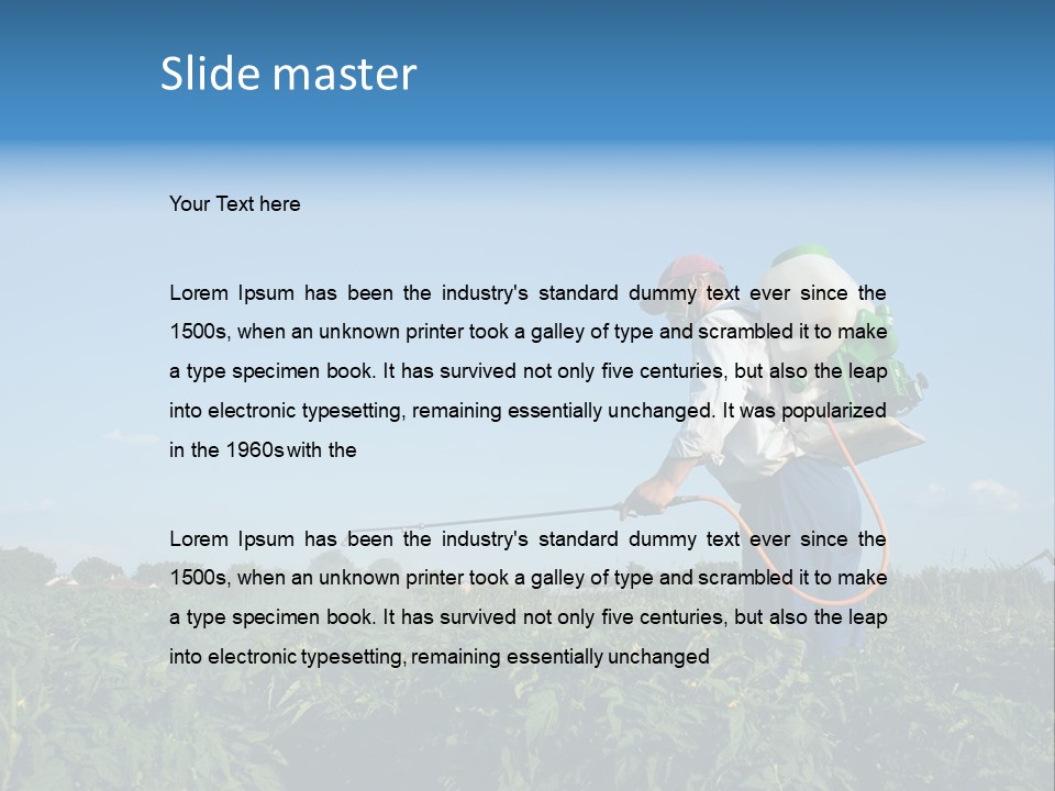 Sprinkle Vegetable Hose PowerPoint Template