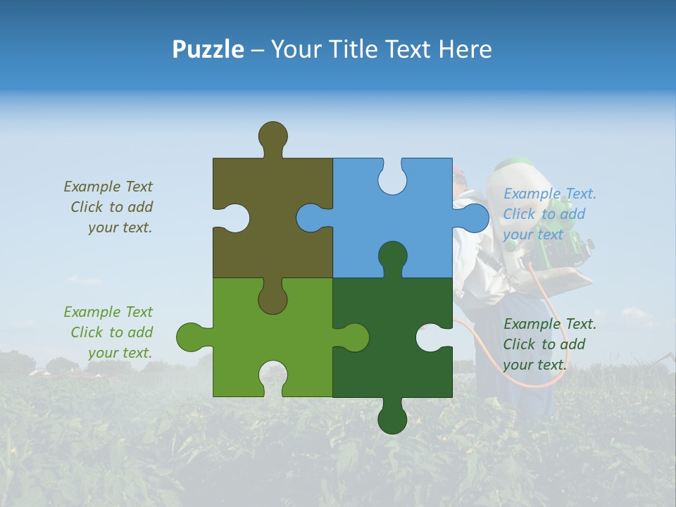 Sprinkle Vegetable Hose PowerPoint Template