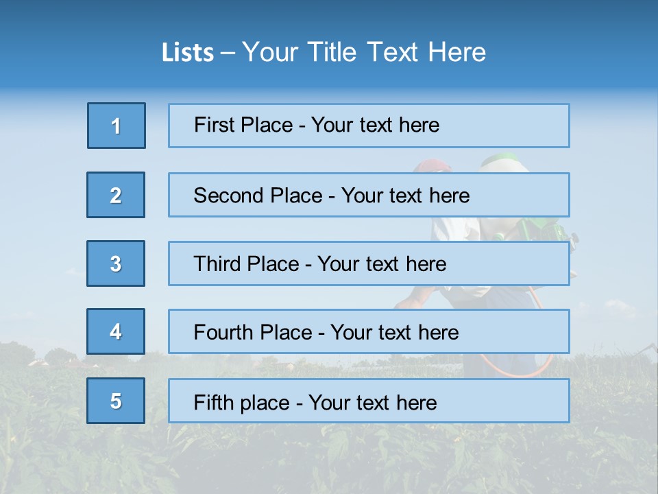 Sprinkle Vegetable Hose PowerPoint Template
