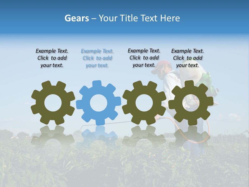 Sprinkle Vegetable Hose PowerPoint Template