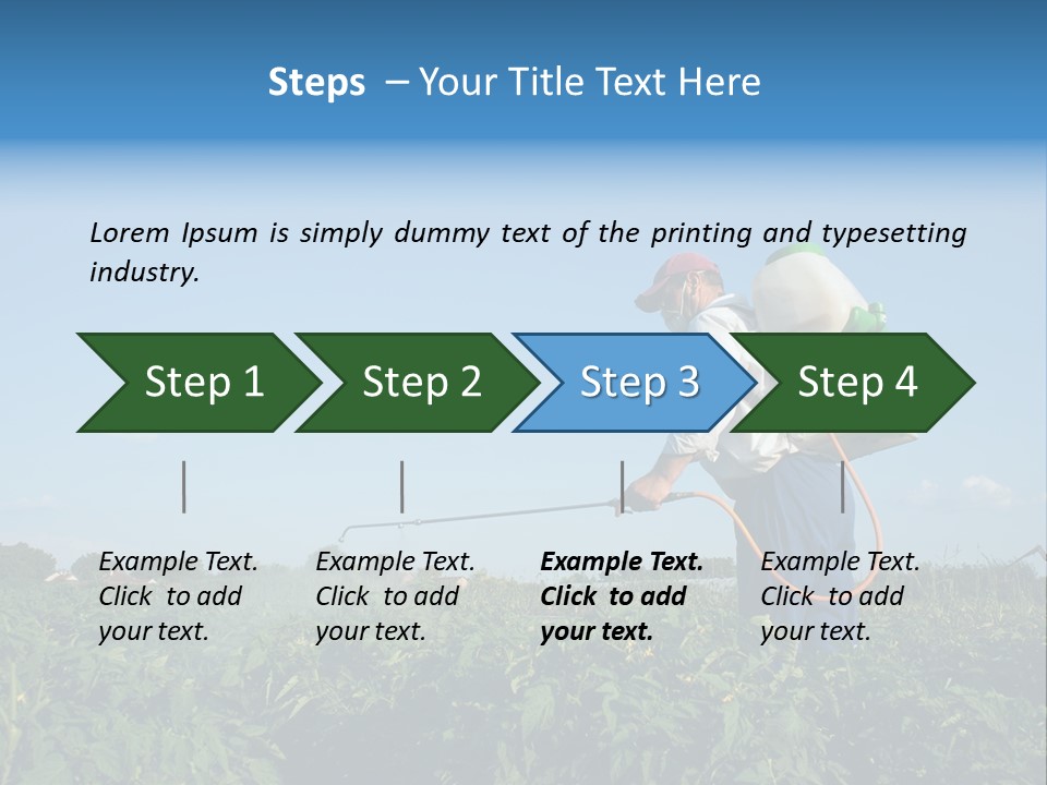Sprinkle Vegetable Hose PowerPoint Template