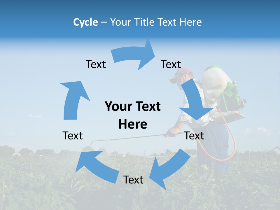 Sprinkle Vegetable Hose PowerPoint Template