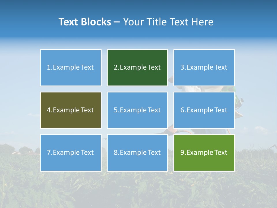 Sprinkle Vegetable Hose PowerPoint Template